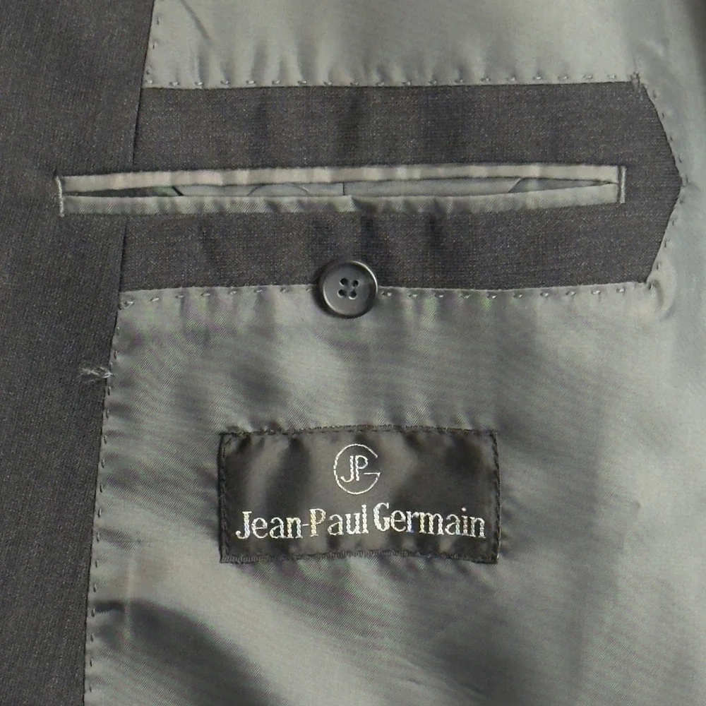 Jean Paul Germain Mens 52R Charcoal Gray 2 Button Blazer Suit Jacket Sport Coat